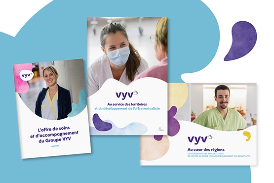 De nouvelles brochures institutionnelles pour présenter l’offre de VYV 3